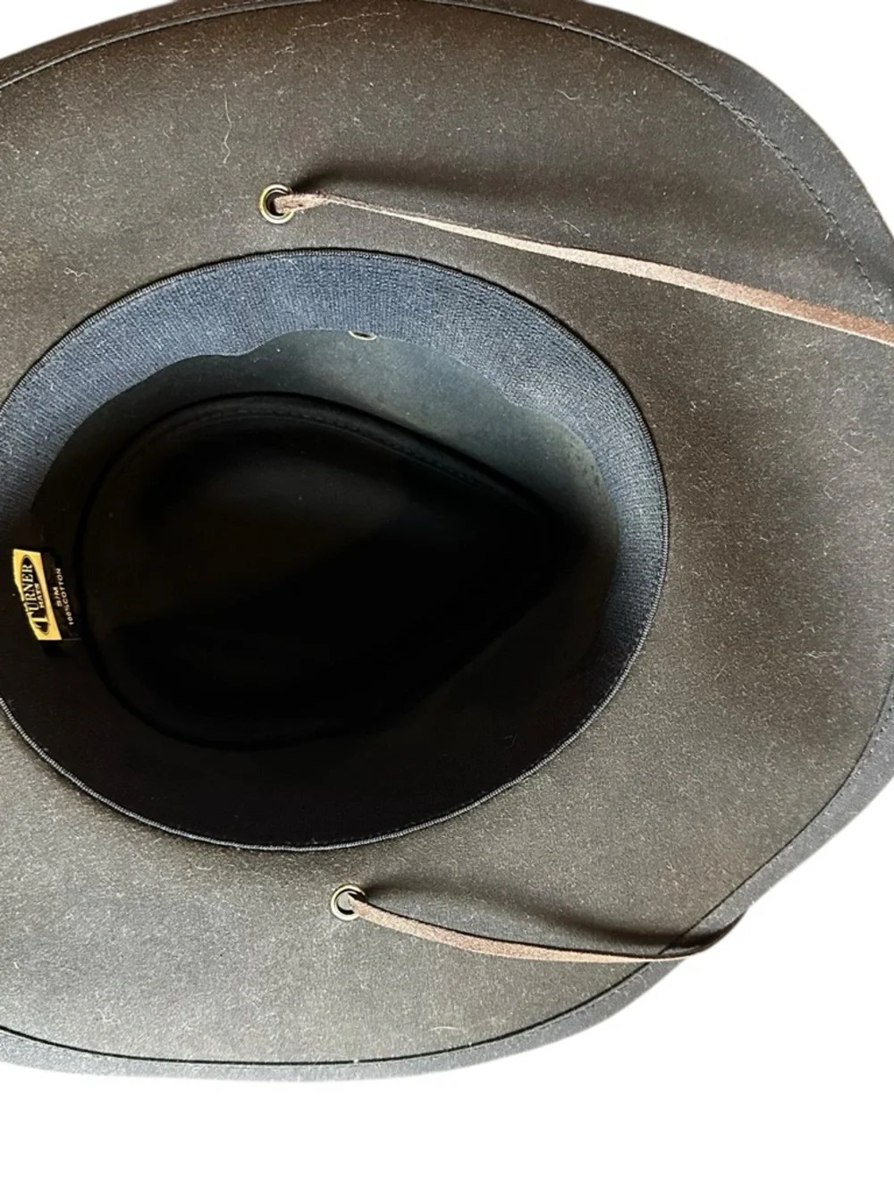 Turner Classic Wide-Brim Felt Hat in Dark Brown Size Small